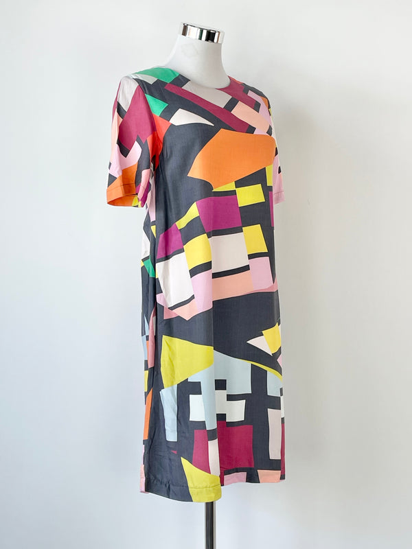 Seagrass Design Multicolour Shapes A-Line Shift Dress - AU6