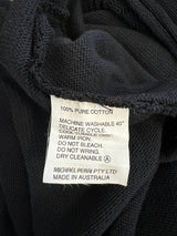 Condotti Black Cotton Asymmetrical Dress - AU8