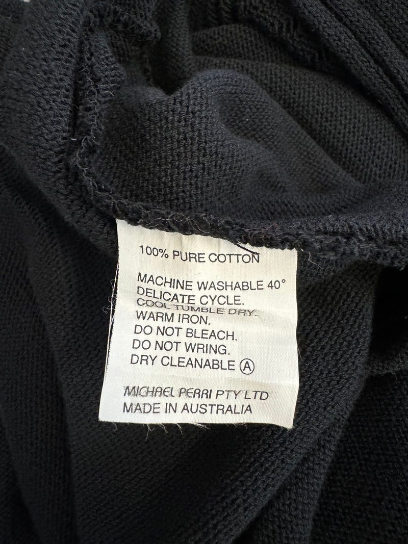 Condotti Black Cotton Asymmetrical Dress - AU8