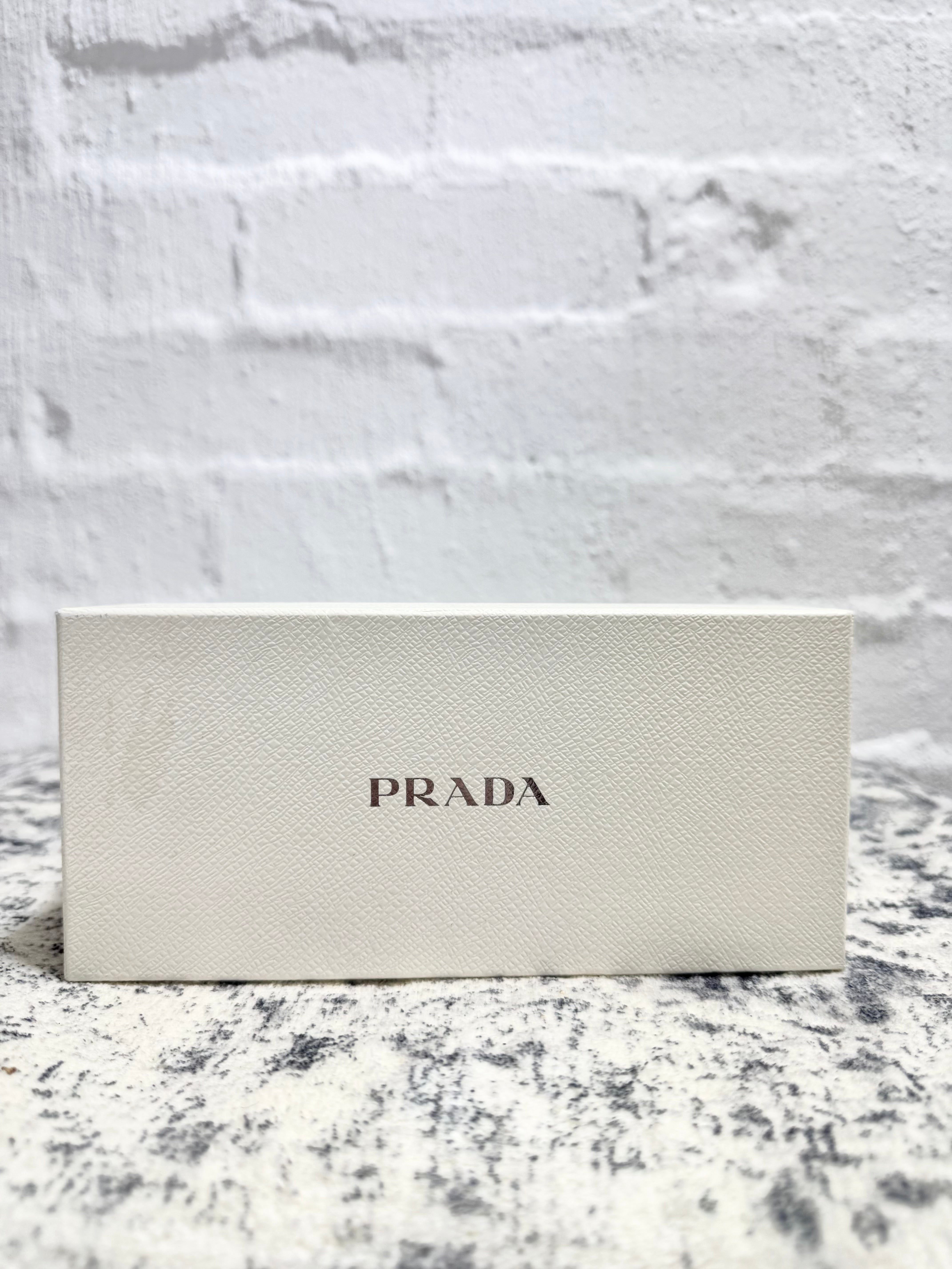 Prada SOR54Y Black Oversized Round Sunglasses