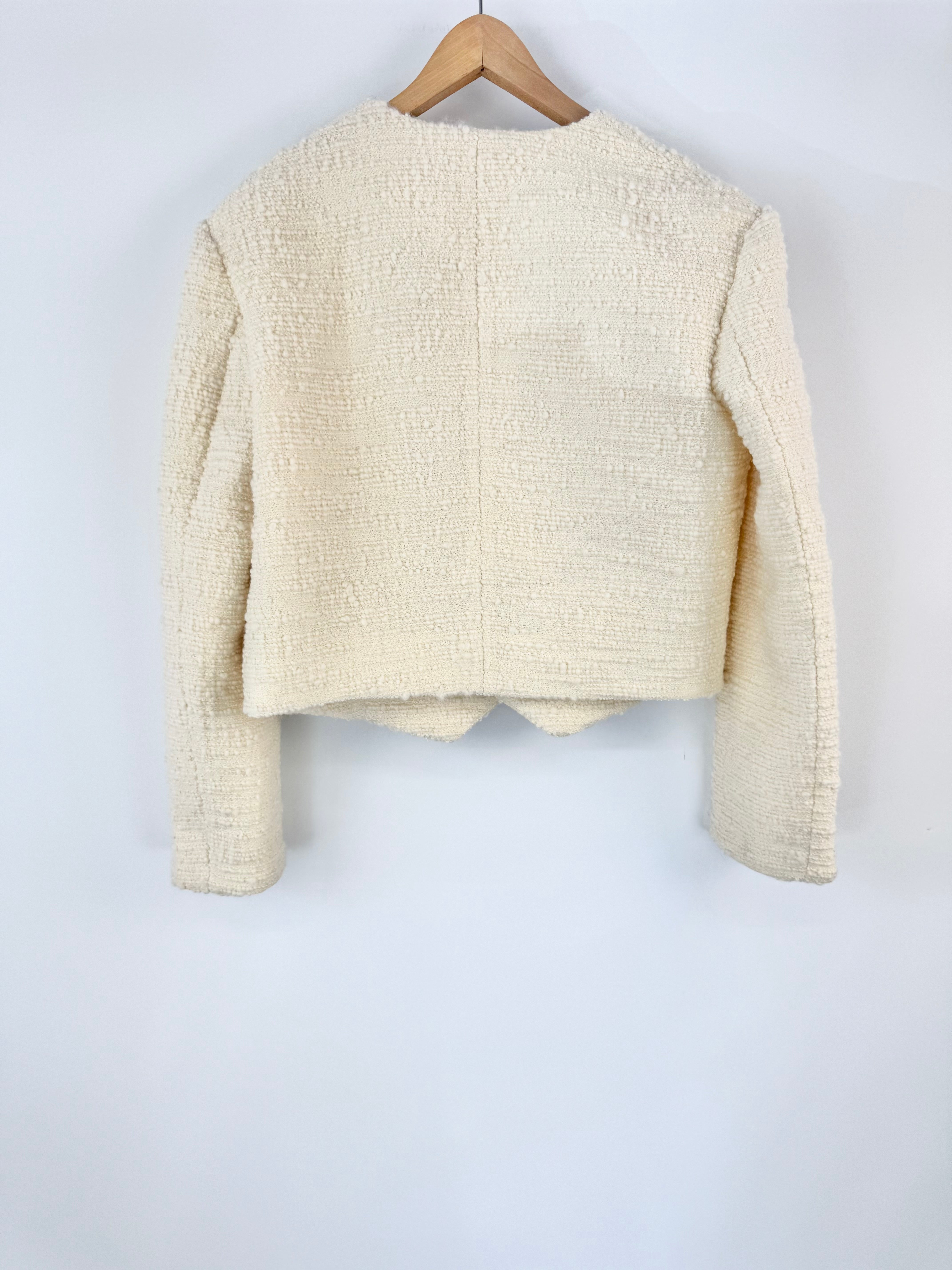 Zimmermann 'Luminosity' Cream Cropped Blazer - AU8