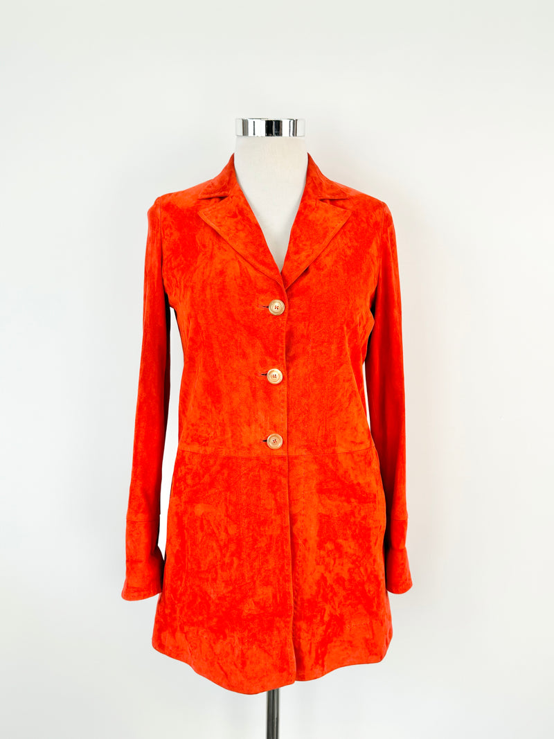 Fratelli Rossetti Chilli Red Suede Jacket - AU8