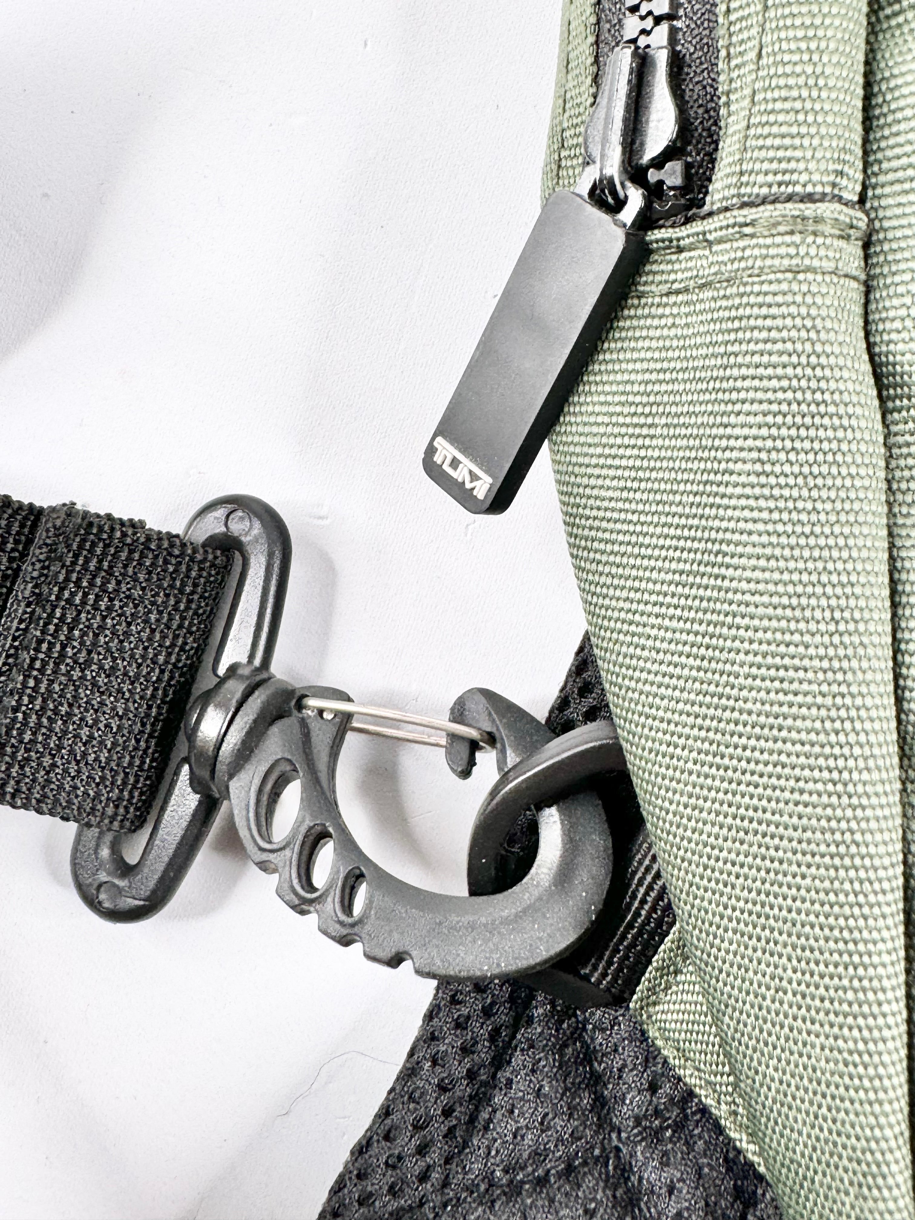 Tumi Pine Green Off Shoulder Bag & Bumbag Travel Set