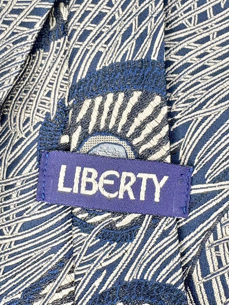 Liberty of London Peacock-Pattern Silk Tie