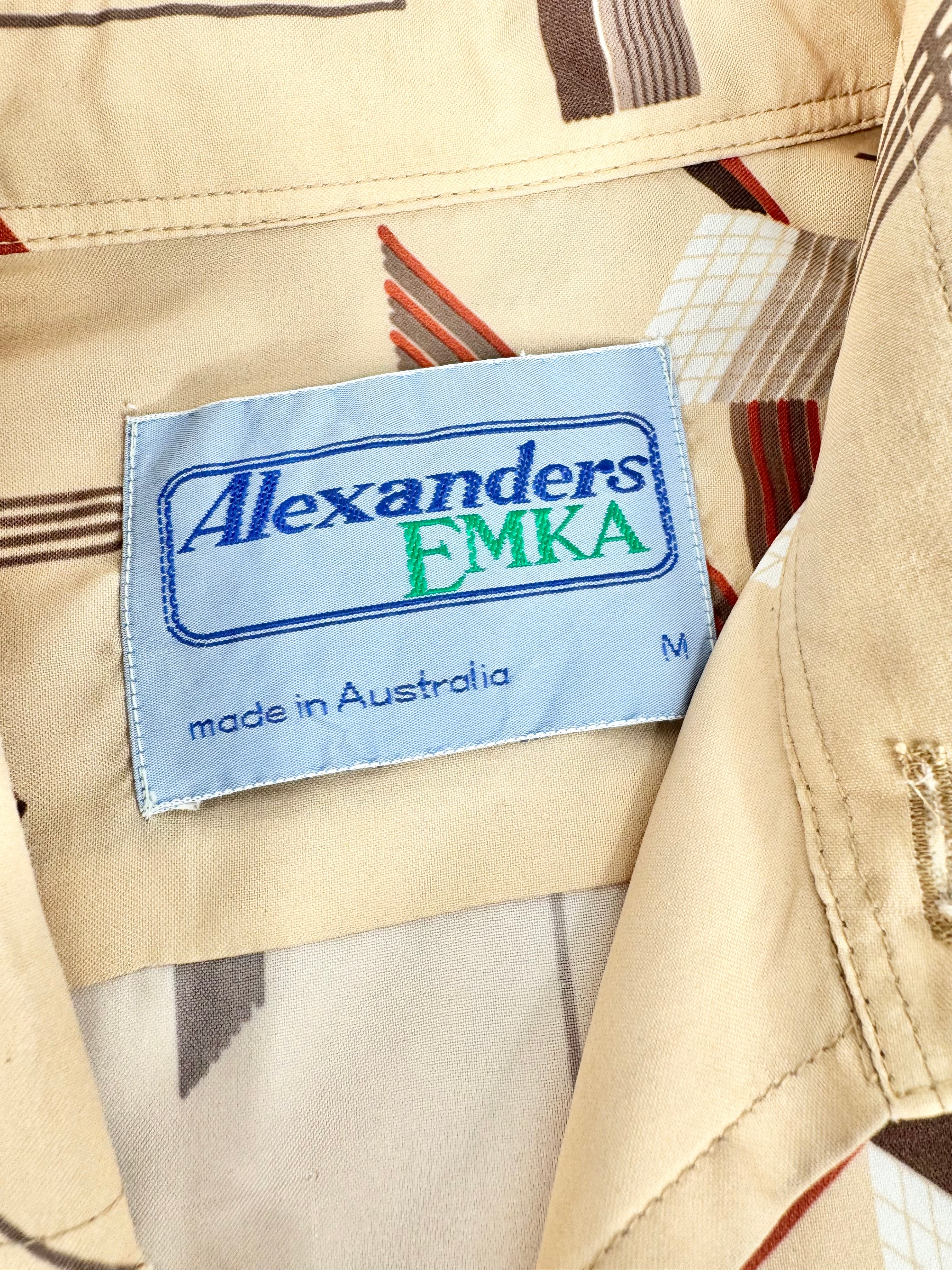 MFW Vintage Alexanders Emka Retro Patterned Shirt - M