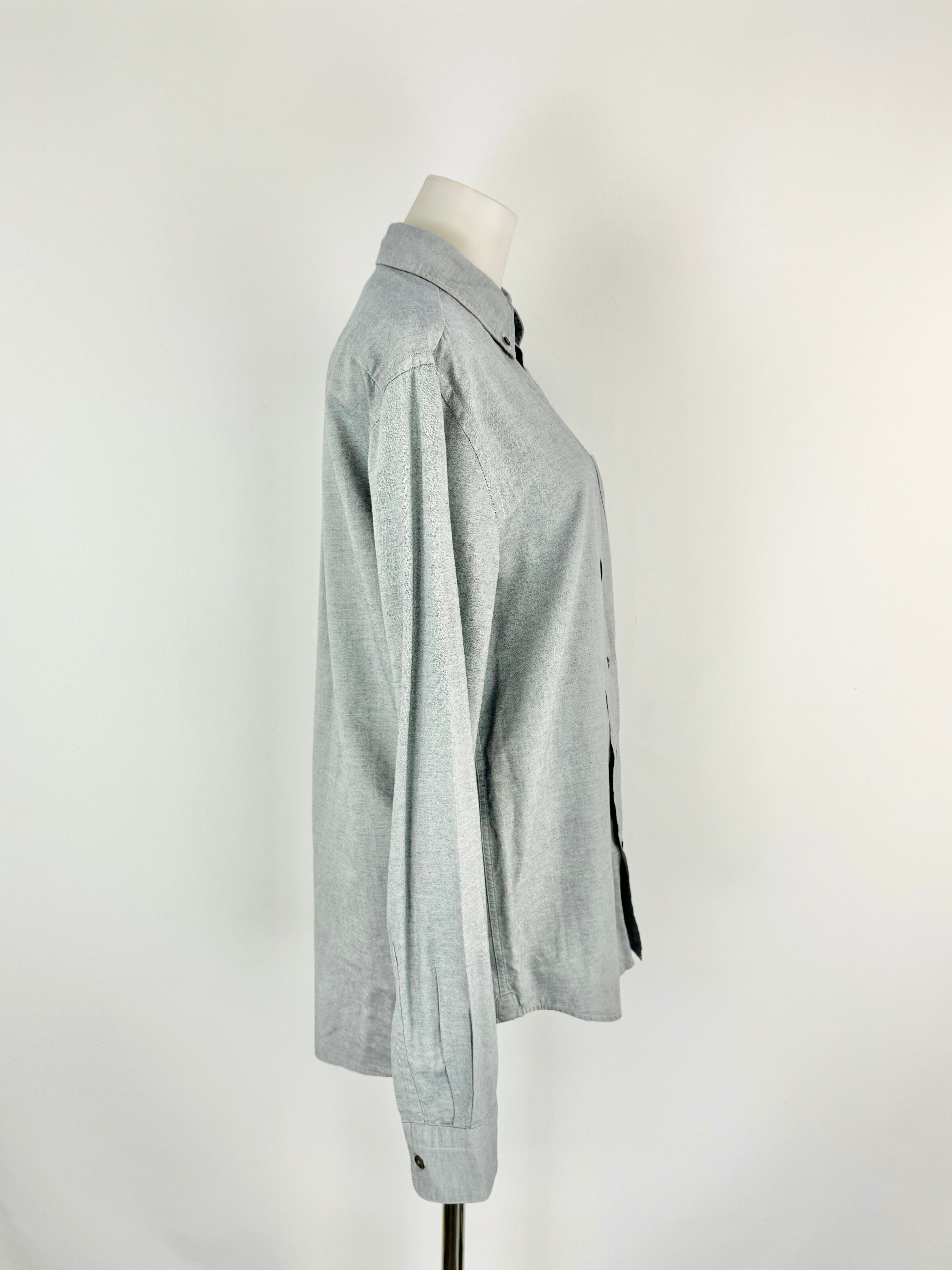 Acne Studios Blue Cotton Slim Fit Shirt - 48