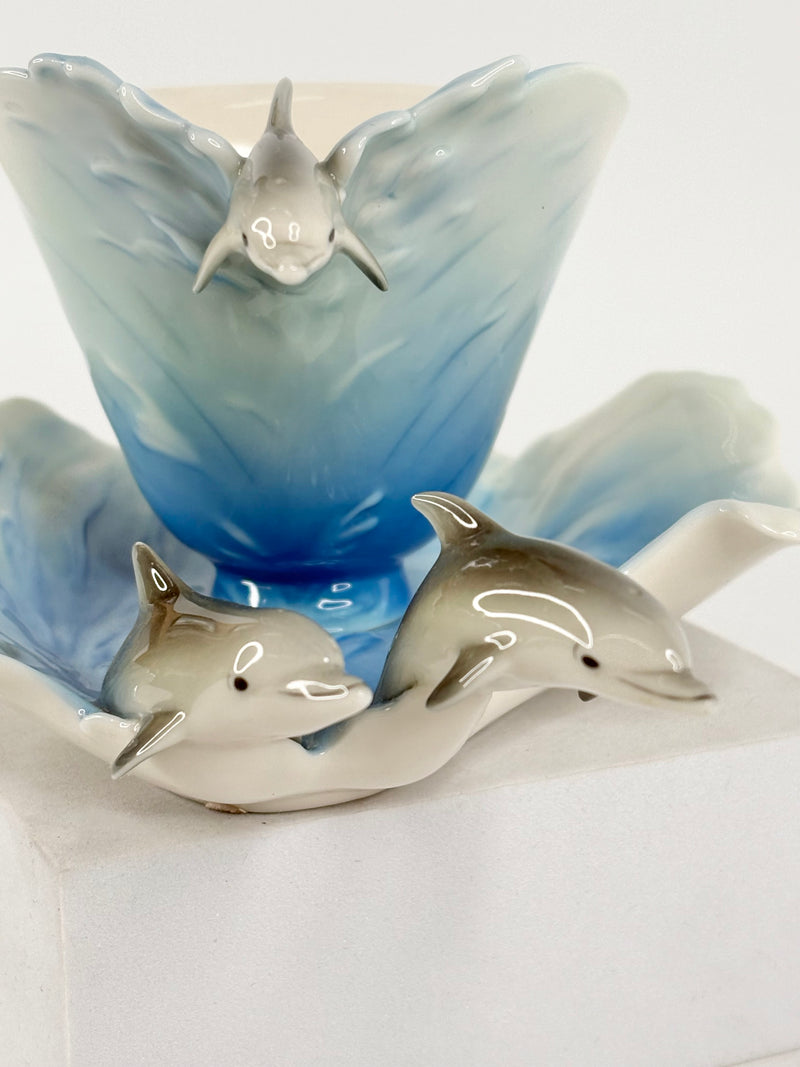 Franz Collection Jumping Dolphins Tea Cup & Saucer Set