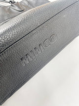 Mimco Black Grained Leather Tote Bag