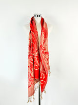 Red & Gold Pashmina