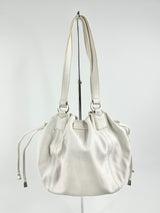 Oroton White Leather Baguette