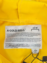 A-Cold Wall ACW Yellow Cropped Cutout Hoodie - AU8/10