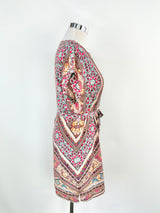 Kachel Multicolour Patterned Silk Tunic - AU12