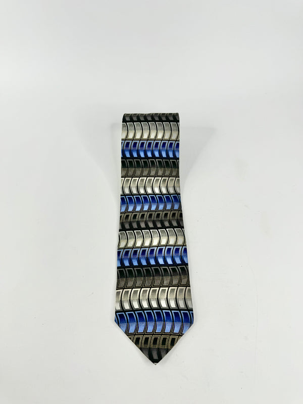 Valerio Garati Silk Blue & Grey Tie