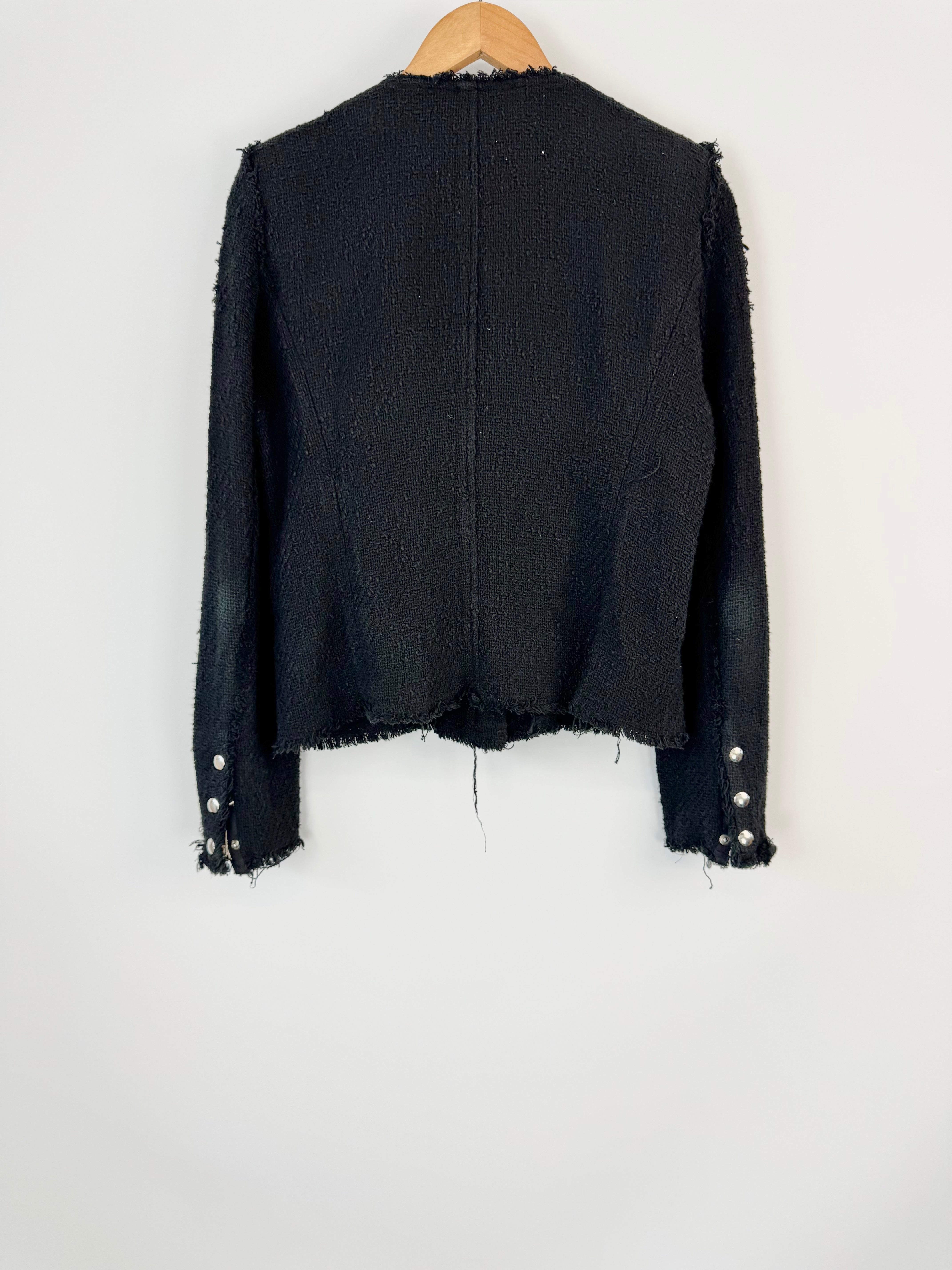 IRO 'Agnette' Black Tweed Jacket - AU10