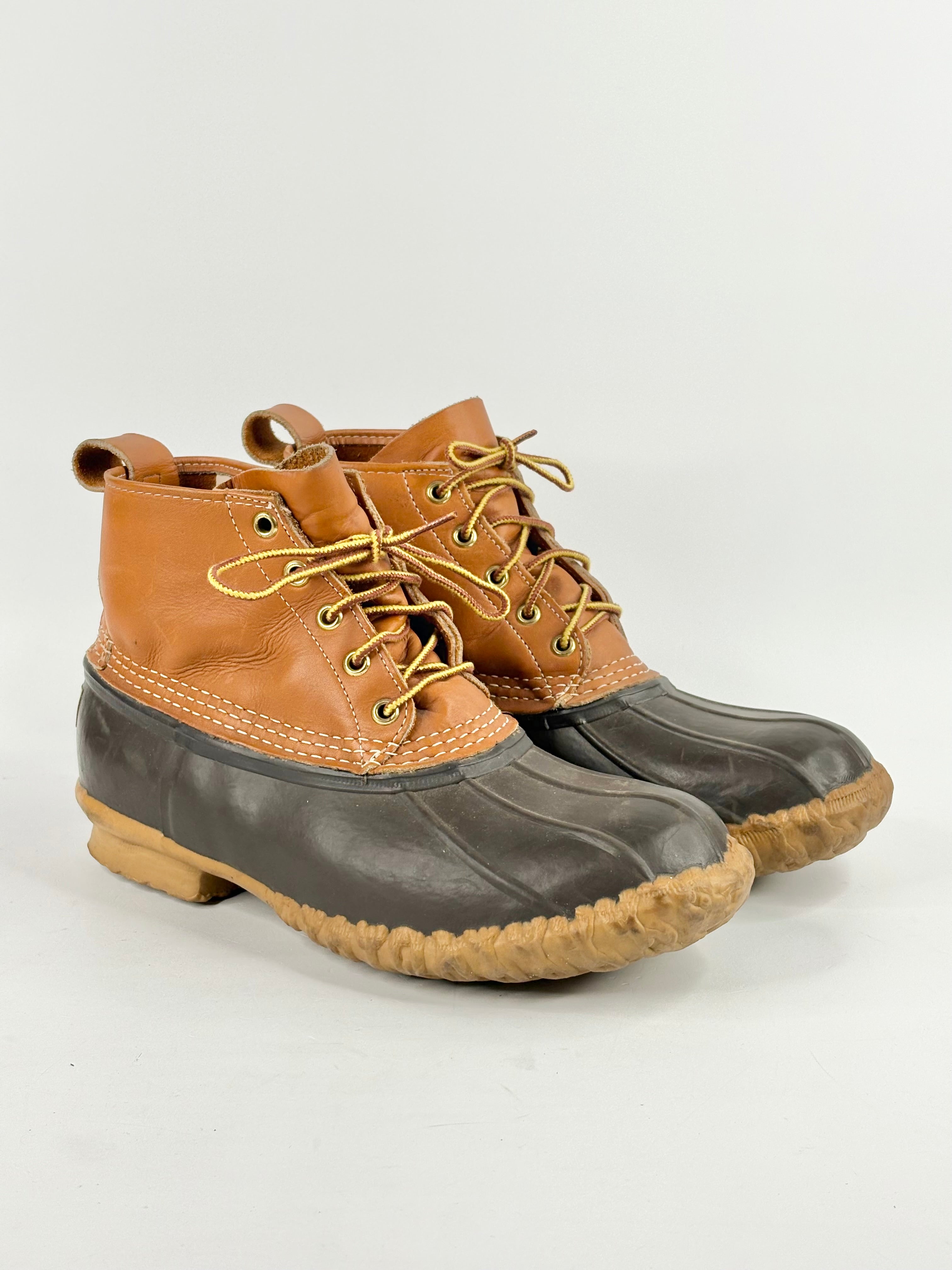 LL Bean Tan Suede & Rubber Contrast 'Maine' Boots - EU38