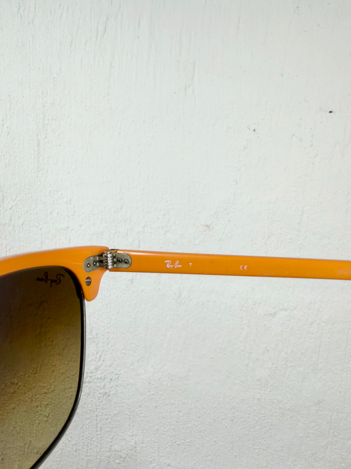 Ray-Ban 3016 Clubmaster Tortoiseshell & Orange Sunglasses
