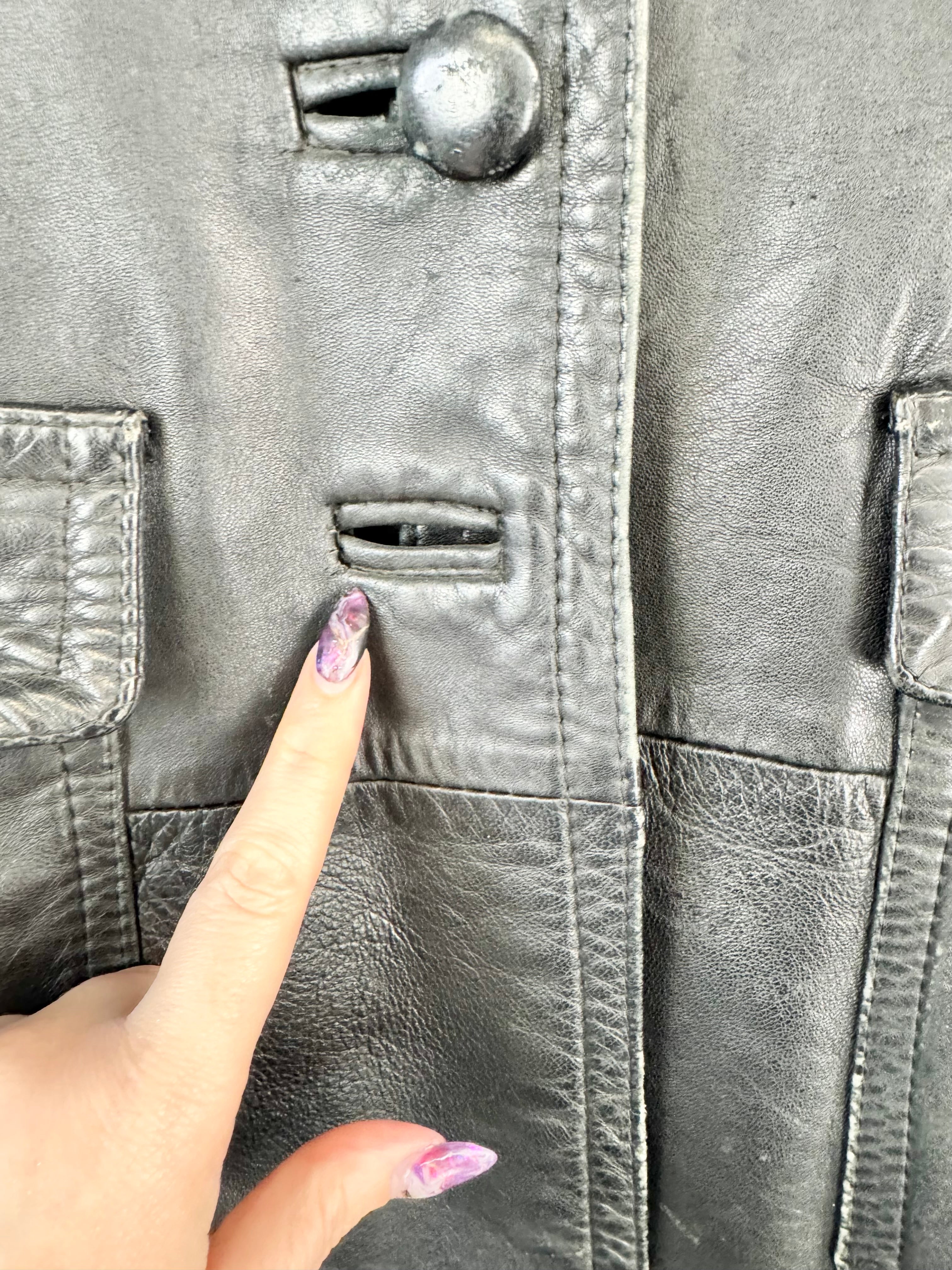 Vintage Seymours Leather Coat - AU8/10