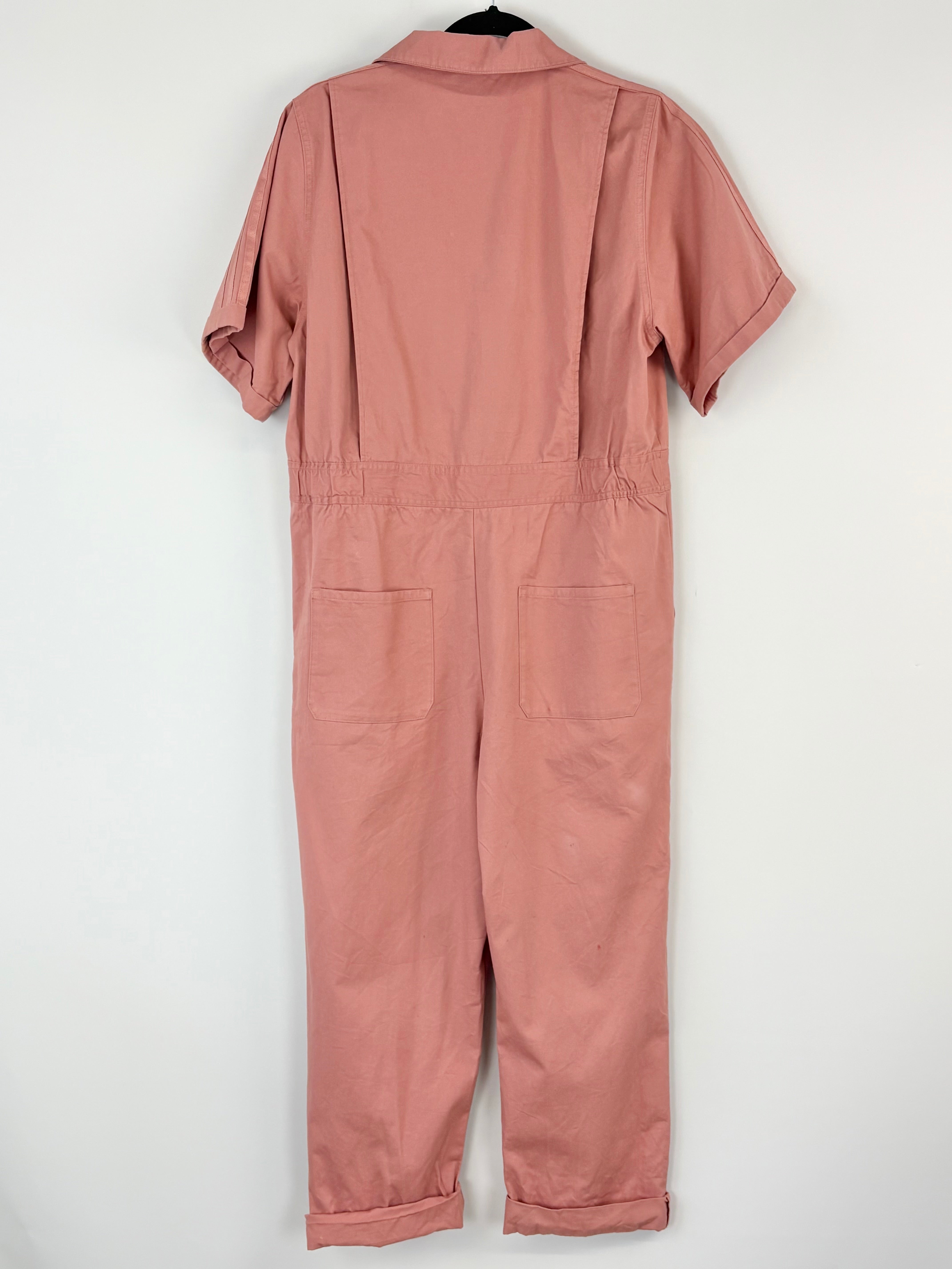 Adidas Pink Trefoil-Logo Jumpsuit - AU8