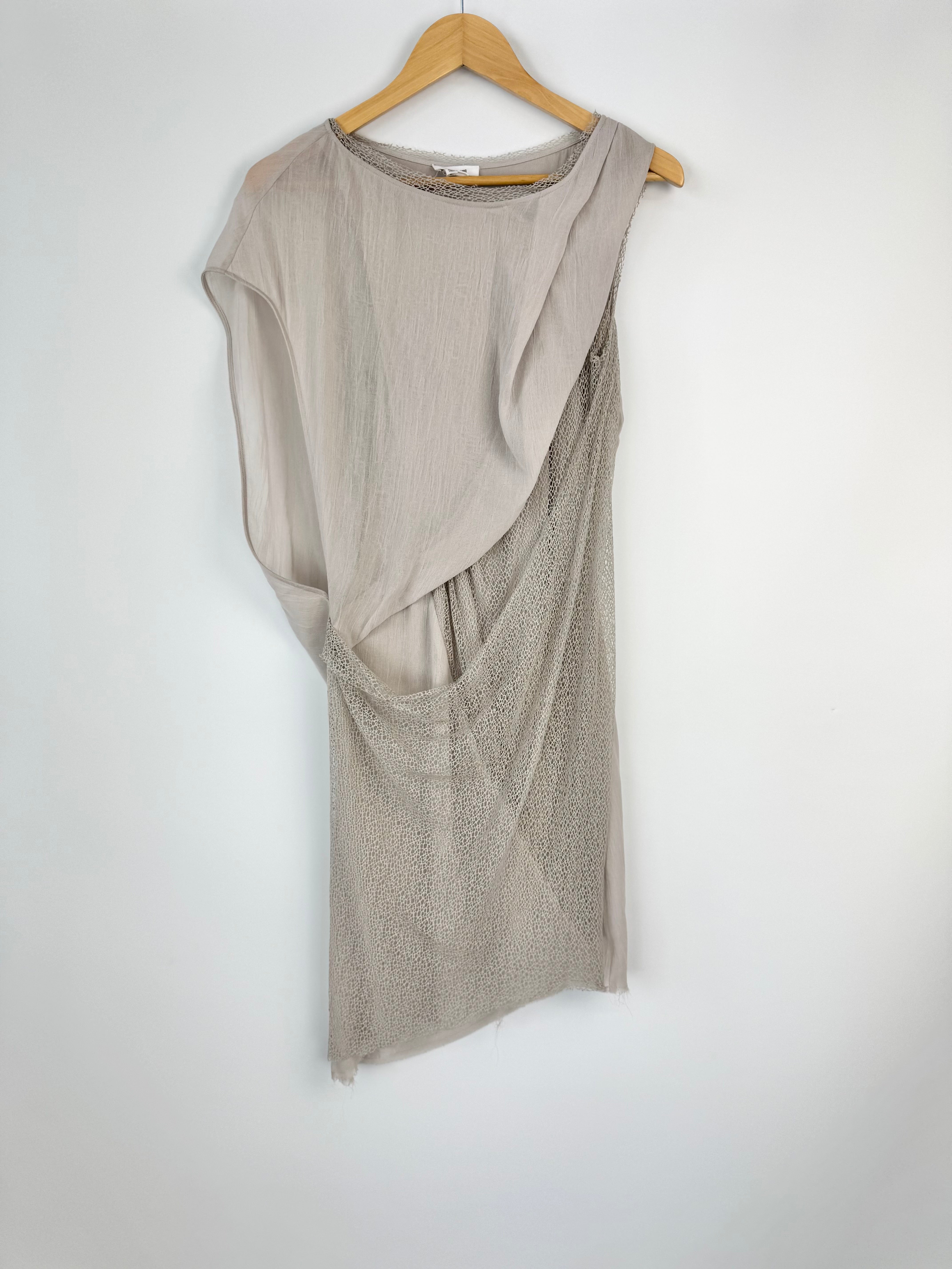 Helmut Lang Cool Toned Biege Tunic - AU8/10