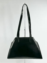 Vintage Guy Laroche Black Structured Shoulder Bag