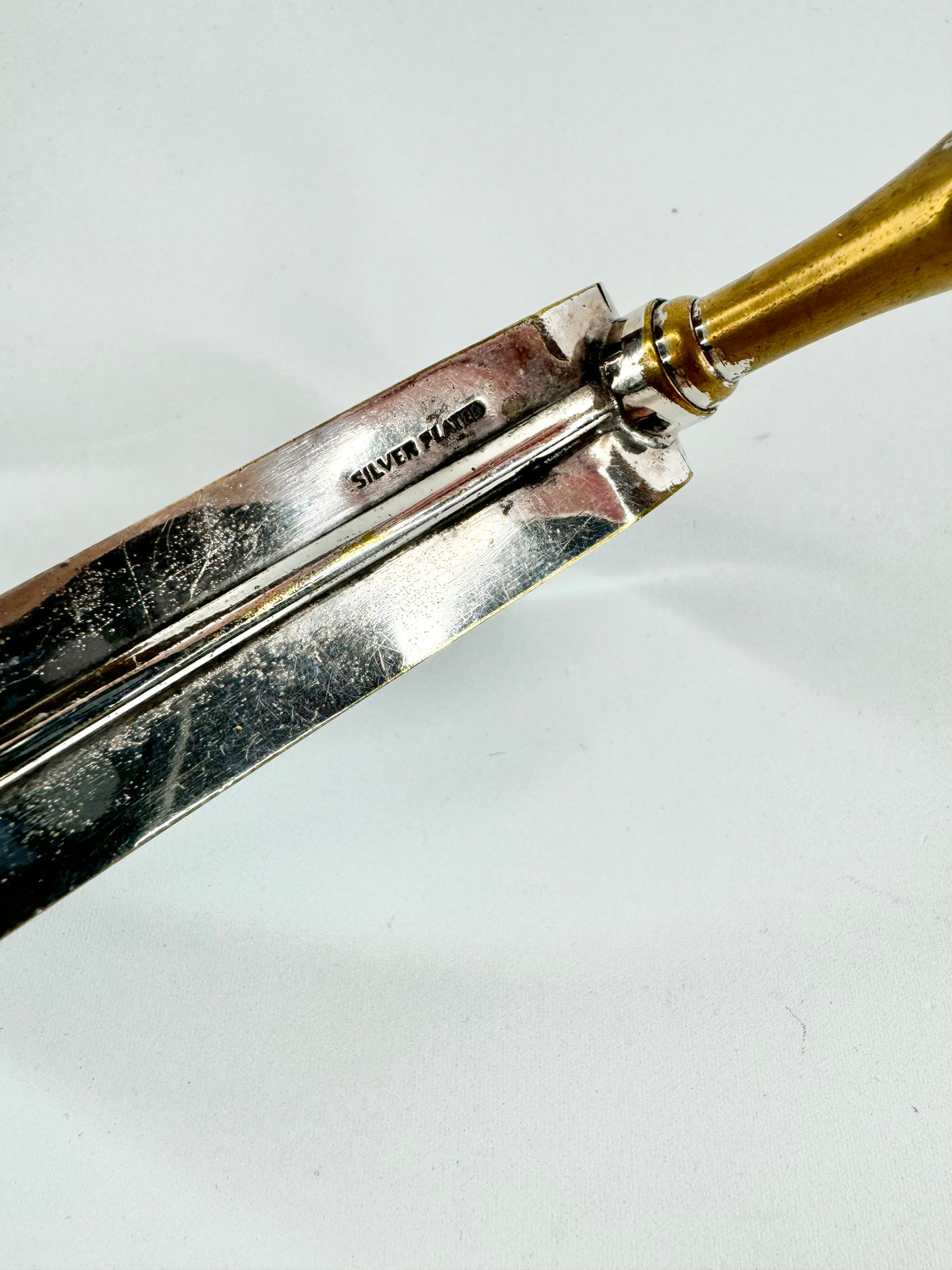 Mid Century Silver Plated Rectangular magnifying Glass