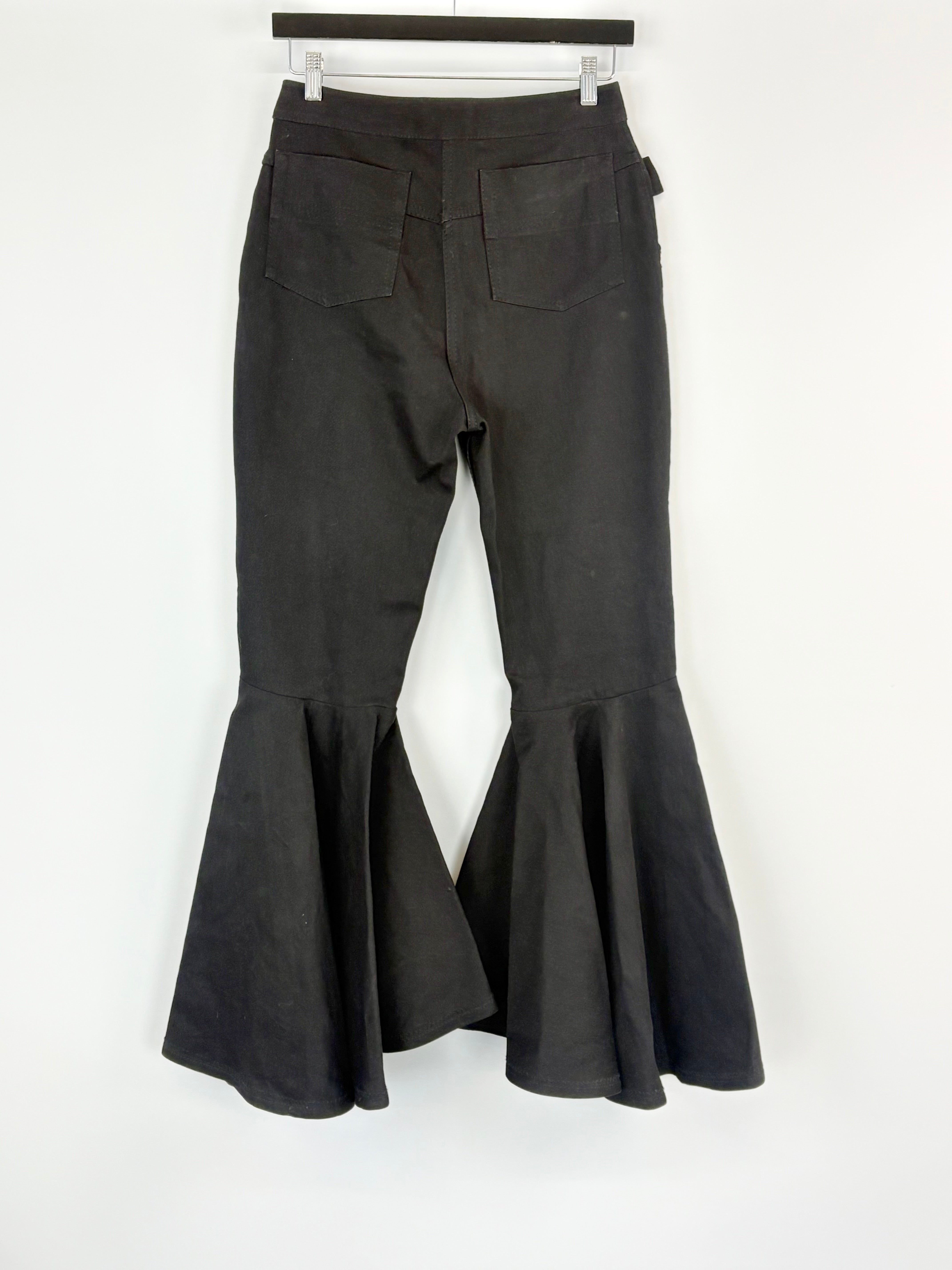 Ellery Black Denim High-Rise Flared Jeans - 28