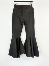 Ellery Black Denim High-Rise Flared Jeans - 28