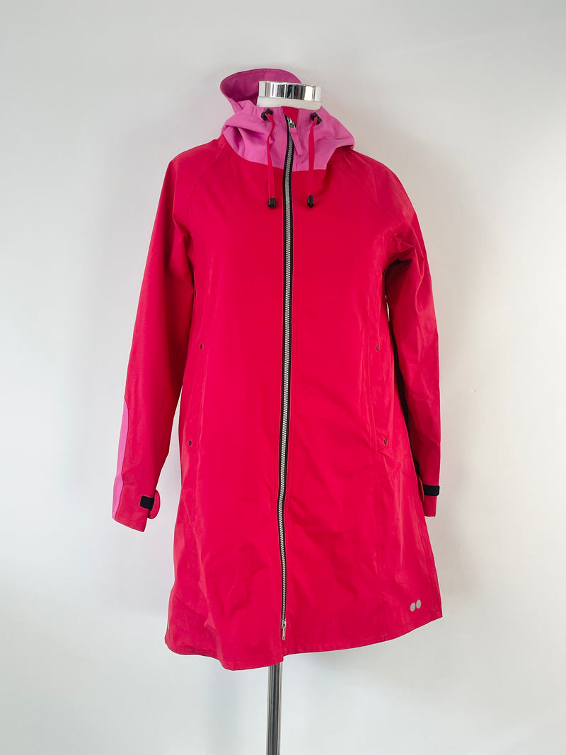 Blaest By Lilleboe Red & Pink Hooded Raincoat - AU12