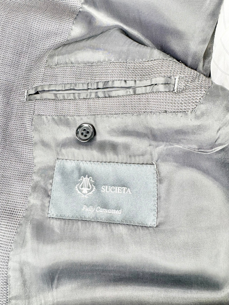 Lanificio F. LLi Cerruti Grey Silk & Wool Blend Suit - 54R