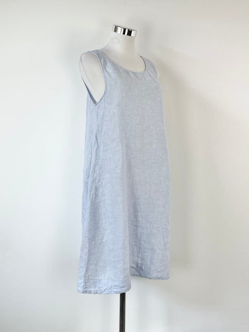 Cynthia Rowley Pale Blue Linen Smock Dress - S