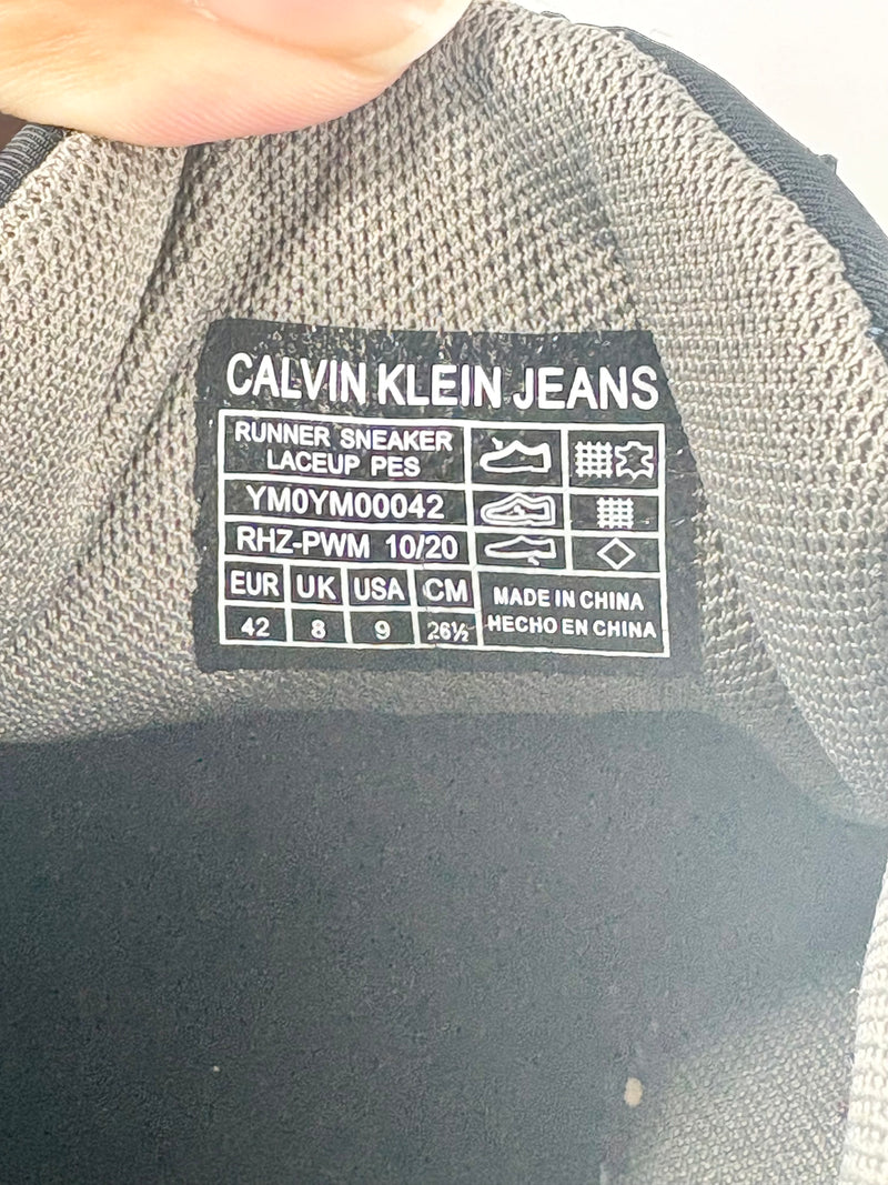 Calvin Klein Jeans Grey Suede & Black Sneakers - EU42