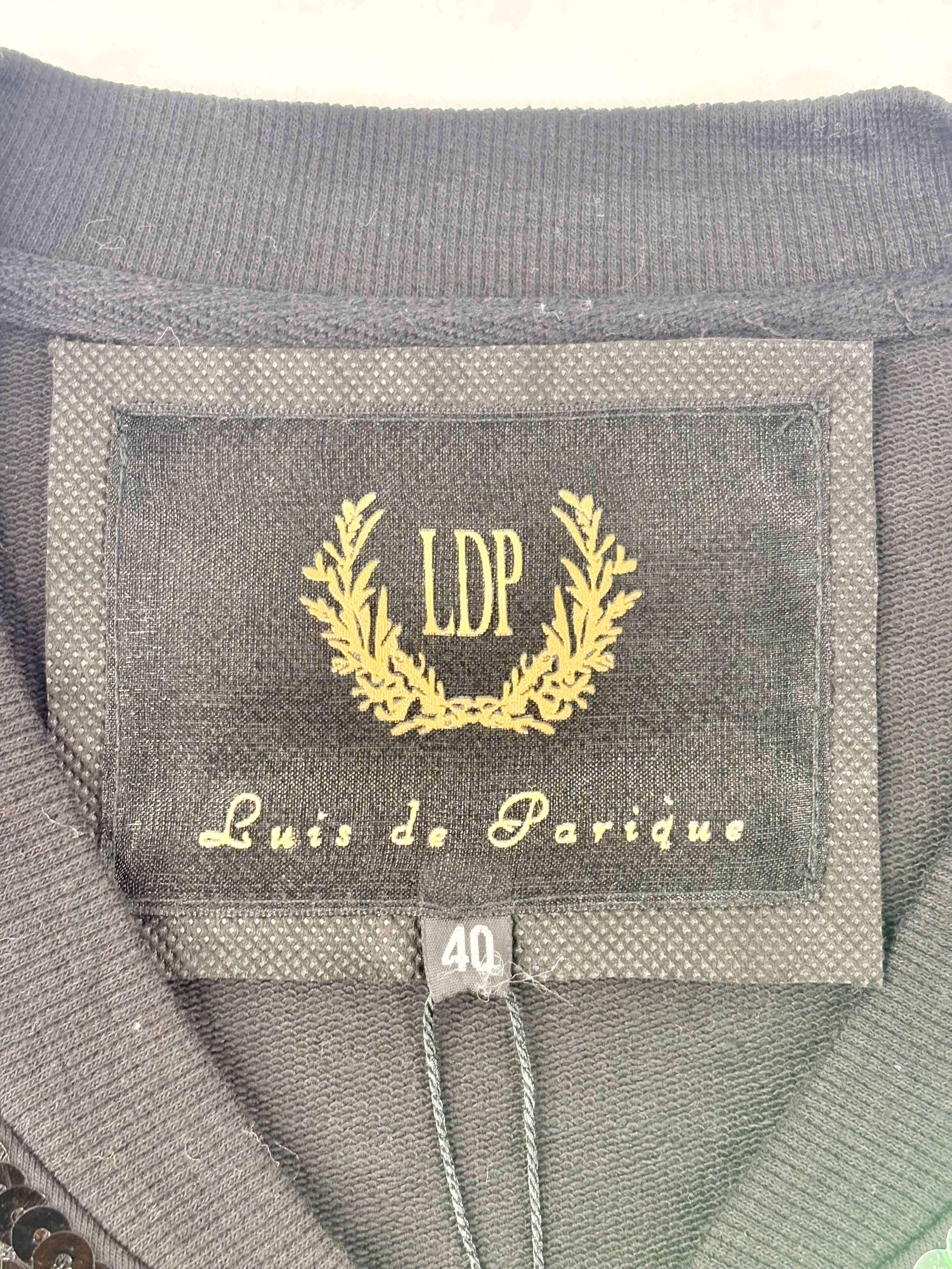 Luis de Parique Black Sequined Jacket - AU10/12