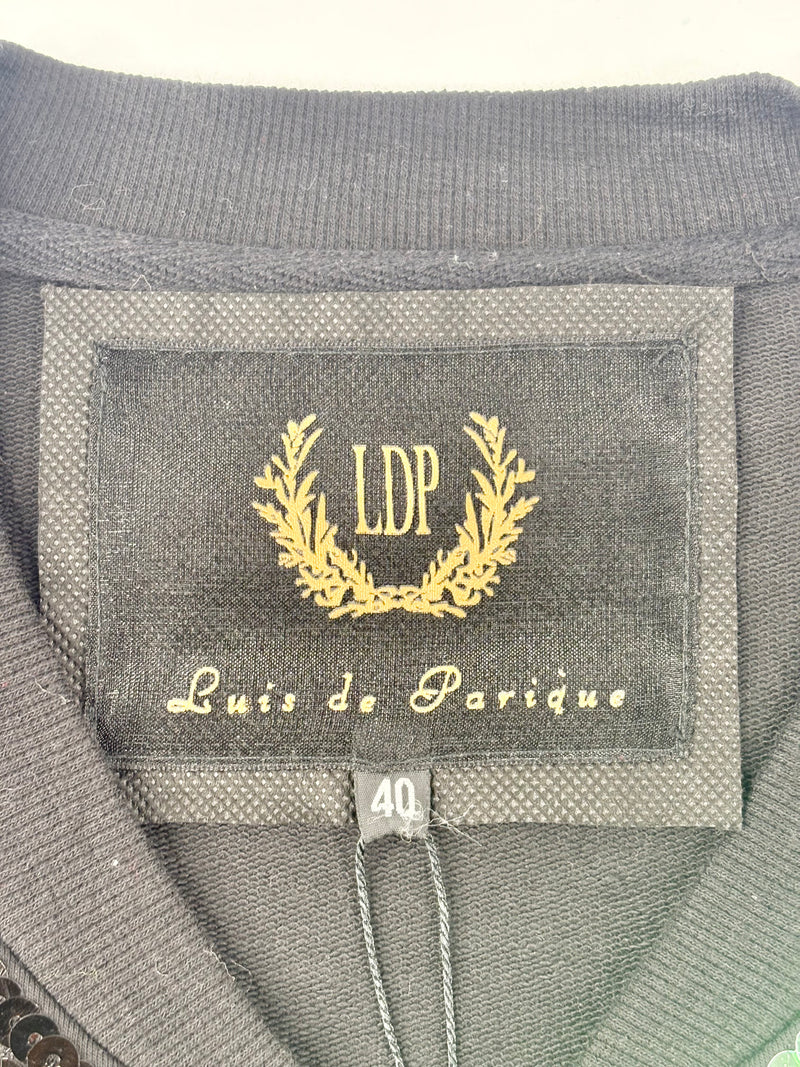 Luis de Parique Black Sequined Jacket - AU10/12