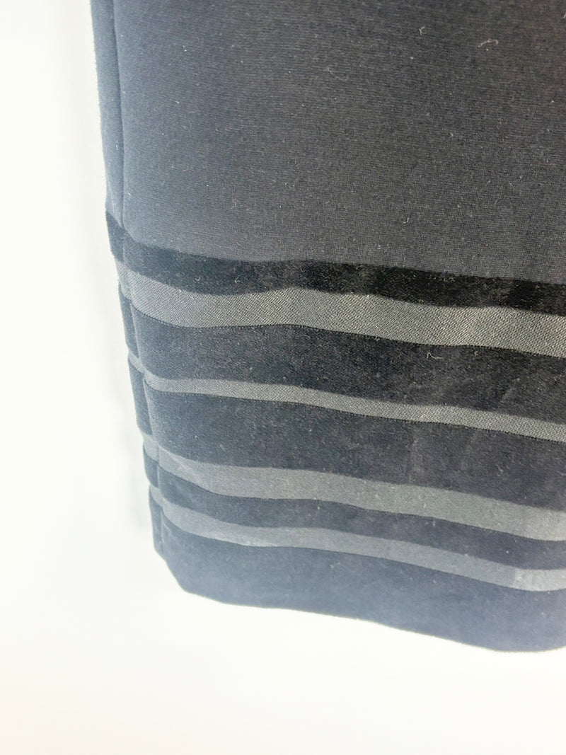 Class Roberto Cavalli Black with Gold Trims Shift Dress - AU10