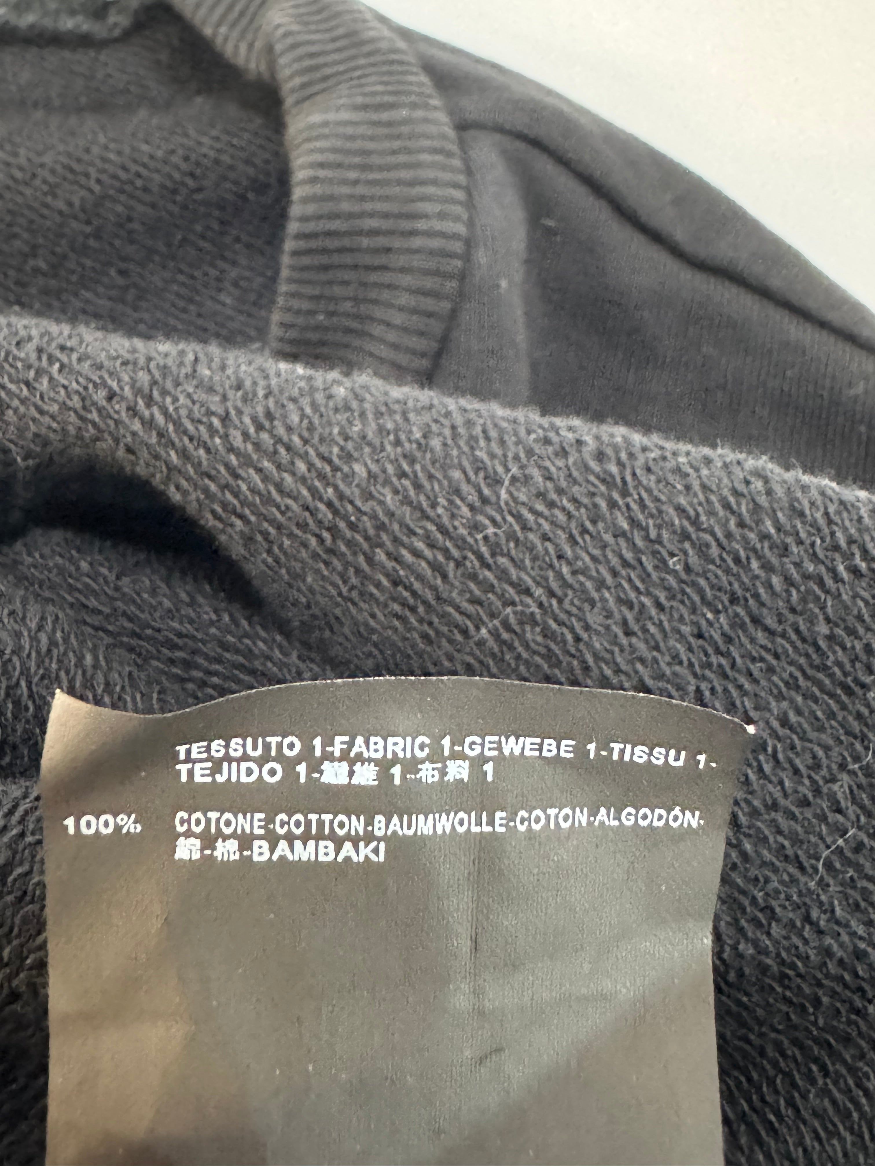 Saint Laurent Black Minimalist Crew Neck Long Sleeve Sweatshirt - AU8/10