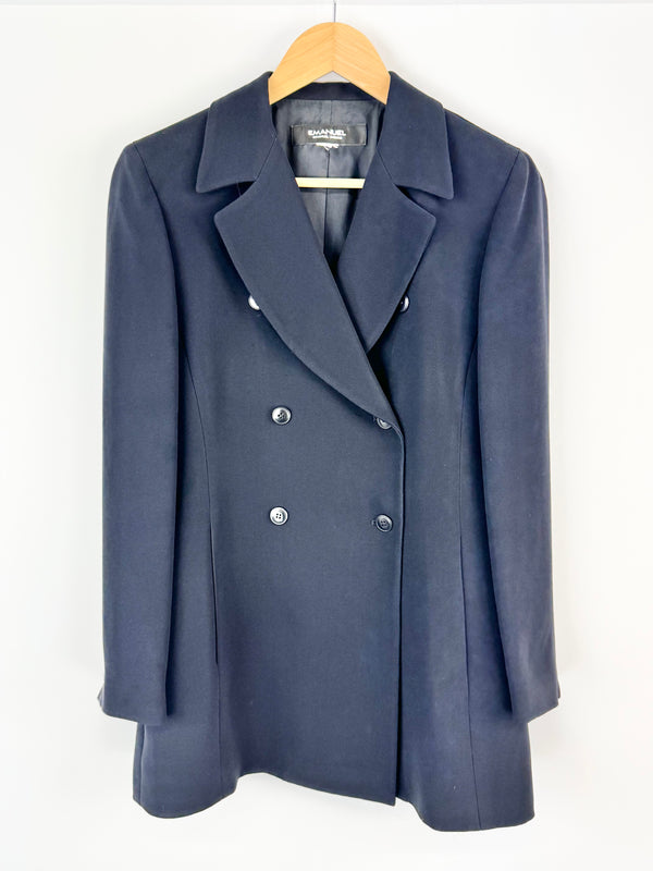 Emanuel Ungaro Midnight Blue Flared Blazer - AU10