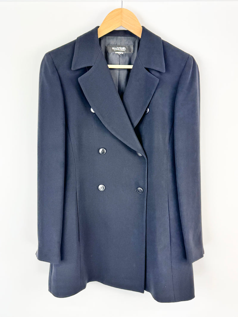 Emanuel Ungaro Midnight Blue Flared Blazer - AU10