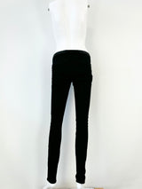 Helmut Lang Stretchy Black Low Rise Slacks - AU10