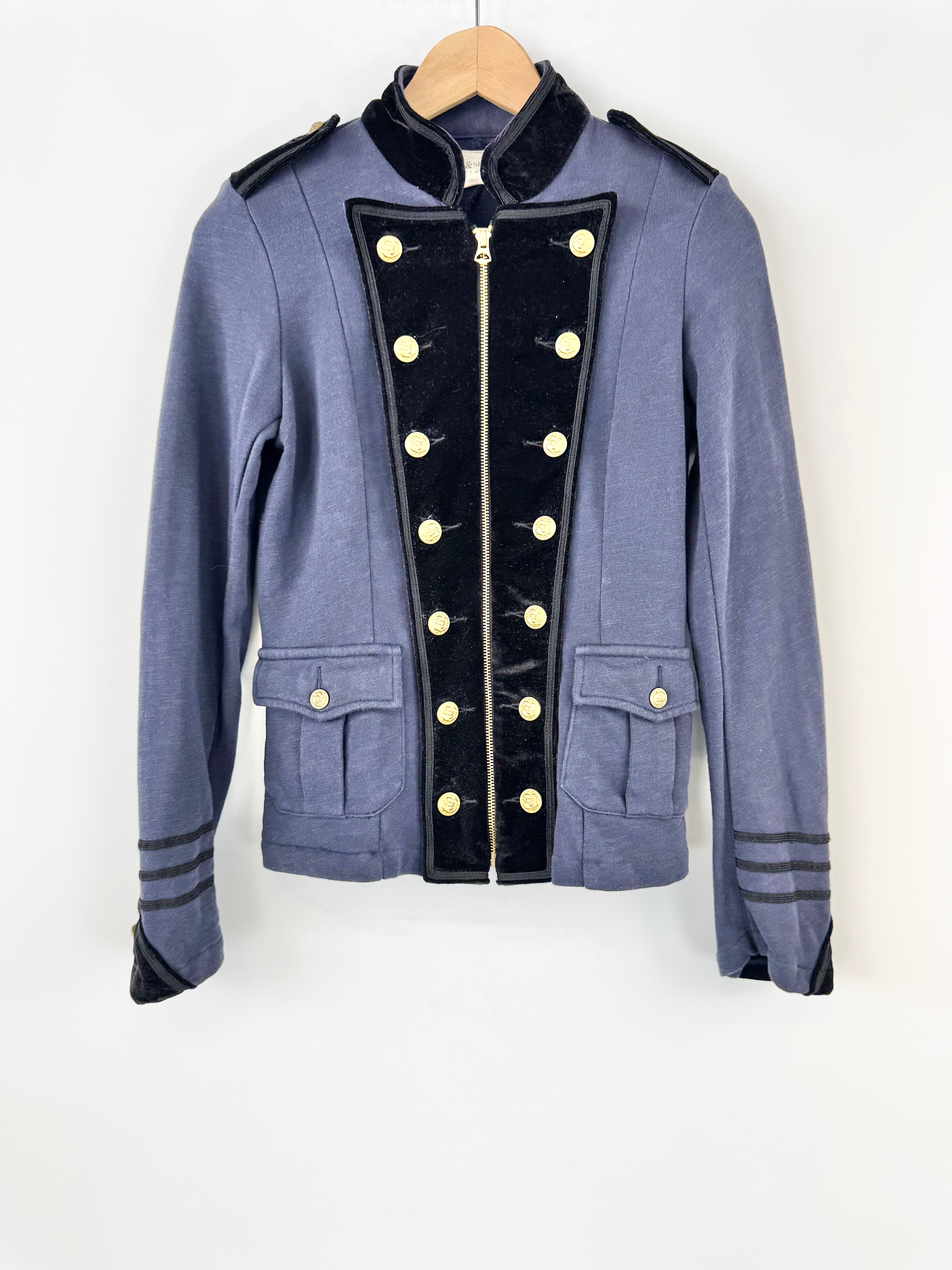Ralph Lauren Denim & Supply Blue & Black Military Style Jacket - AU10