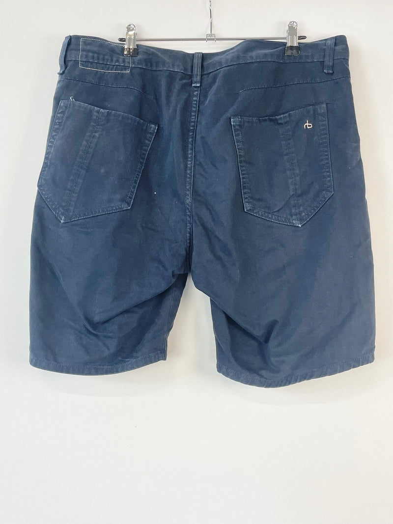 Rag & Bone Navy Blue Standard Issue Chino Shorts - 33