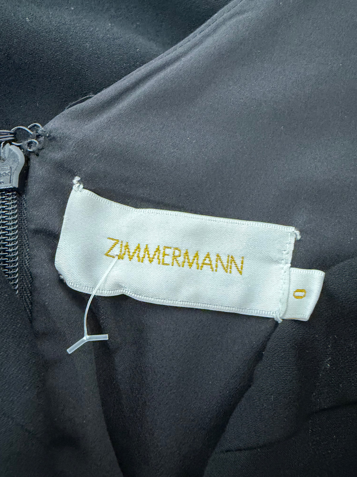 Zimmermann Black Gathered Cocktail Dress - AU6/8