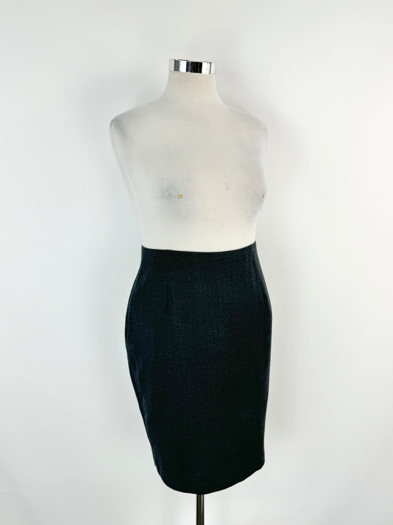 Carla Zampatti Grey Pencil Skirt - AU12