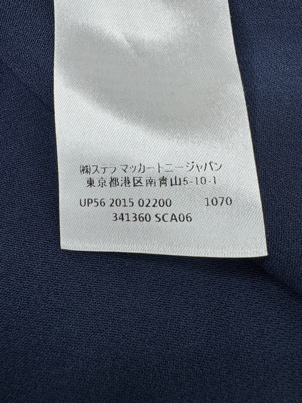 Stella McCartney 2015 Midnight Blue Half Zip - AU14/16