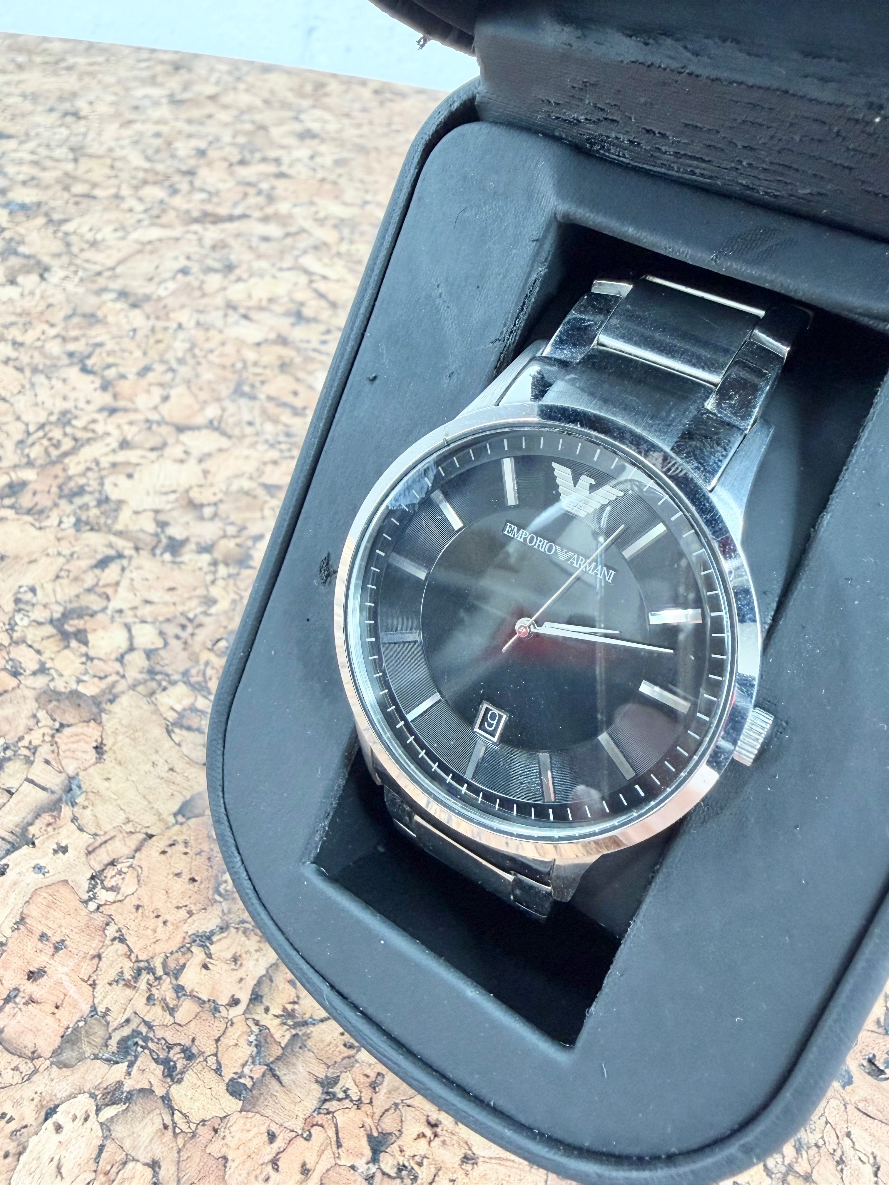 Emporio Armani Black Dial 2457 Watch