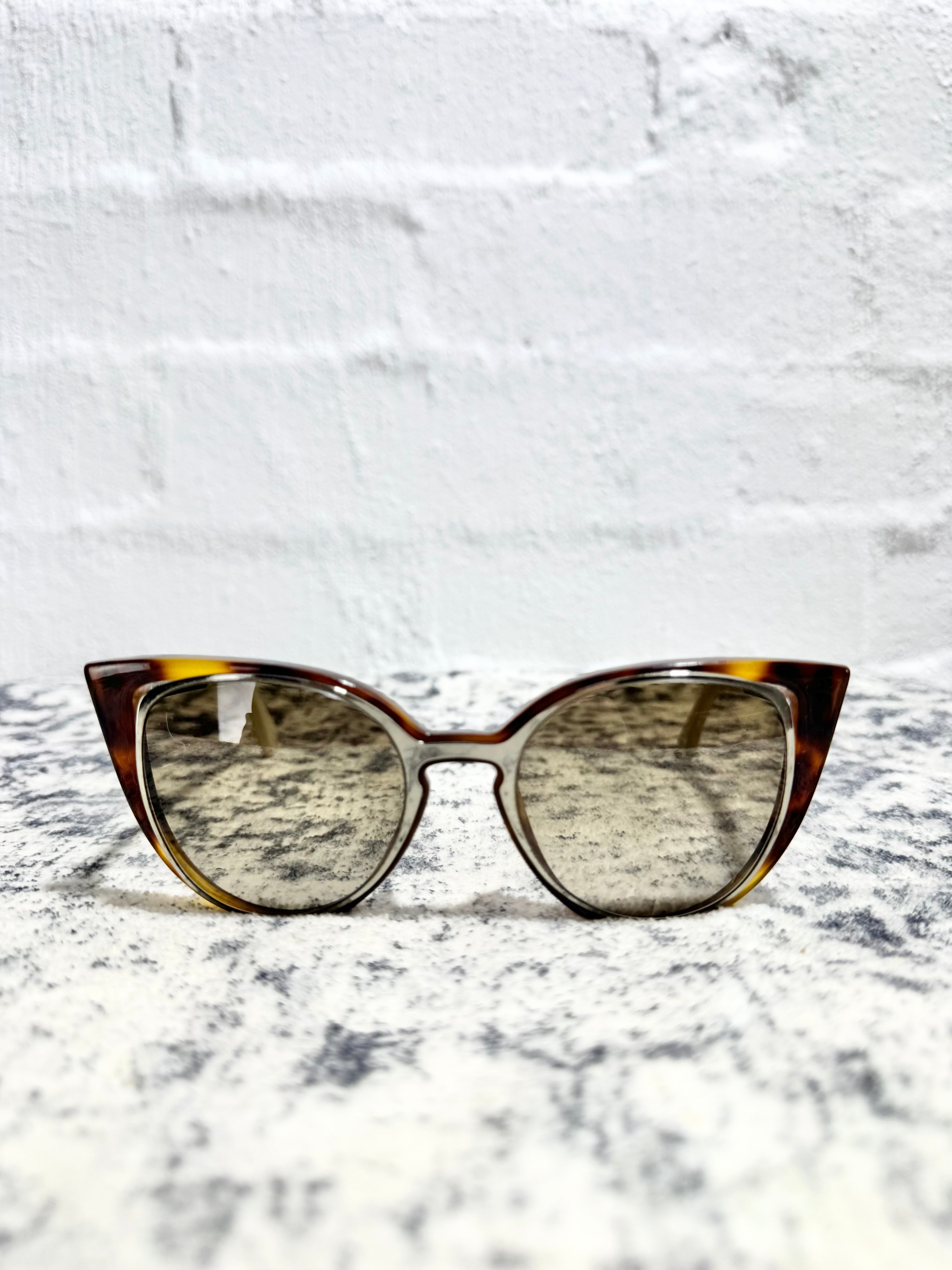 Fendi FF0136/S Havana Butterfly Sunglasses