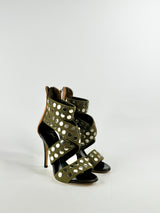 Giuseppe Zanotti Olive Green Stilettos - EU35.5