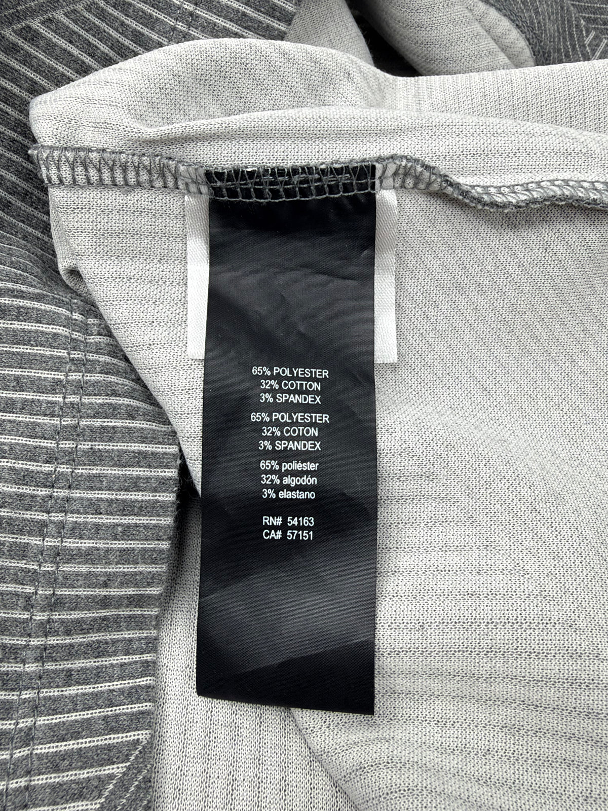 Karl Lagerfeld Grey Diagonal Striped T-Shirt - L