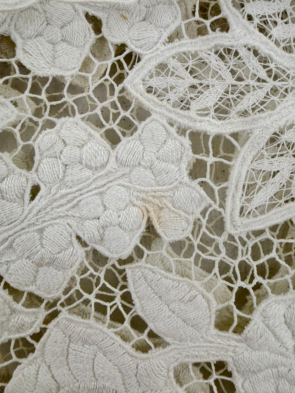 George Cross White Tiered Lace and Embroidered Skirt - AU10