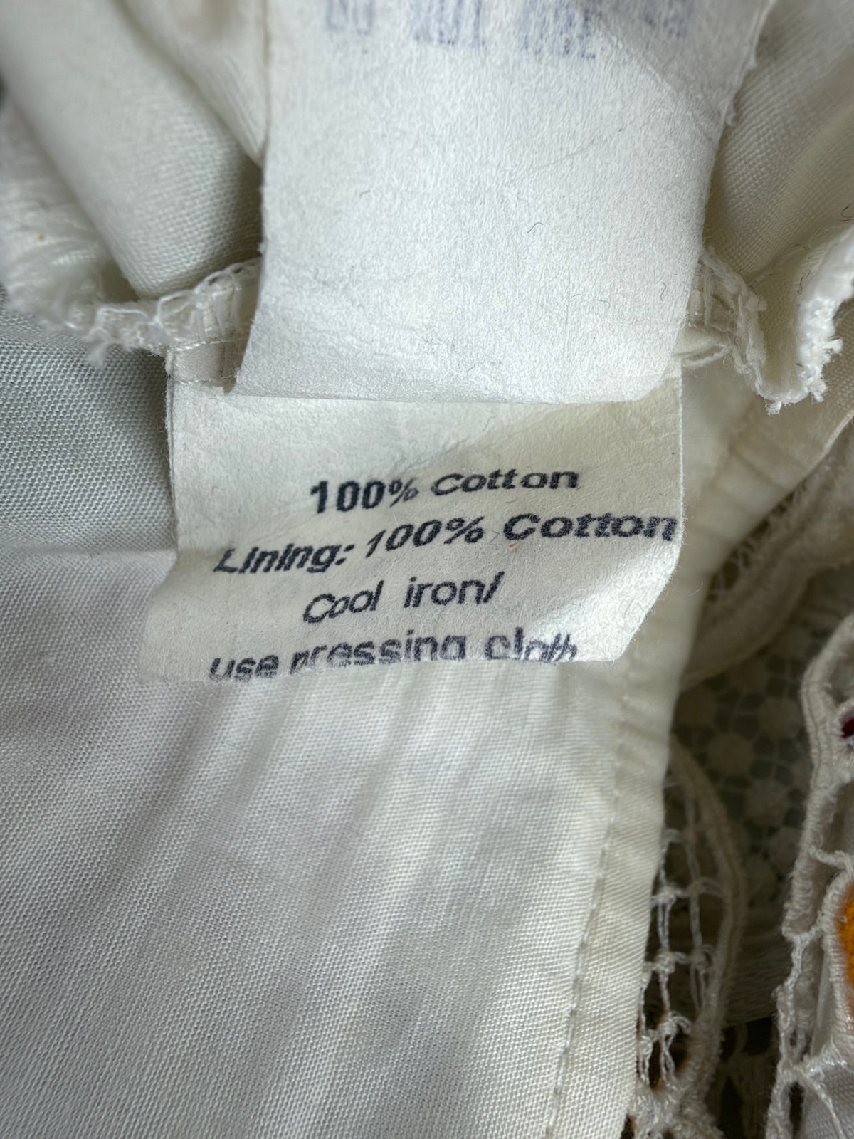 George Cross White Tiered Lace and Embroidered Skirt - AU10