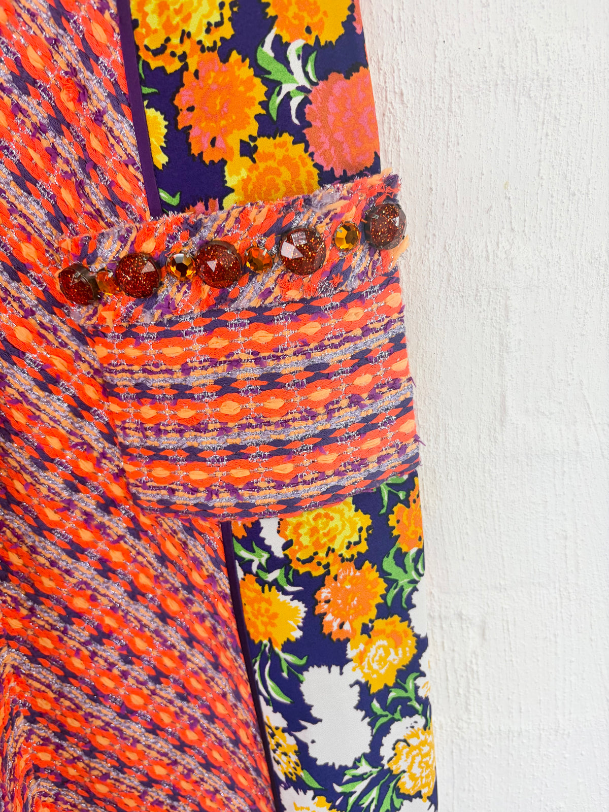 Marc Jacobs 2013 Resort Floral Lamé Knit Sequin Dress - AU6/8